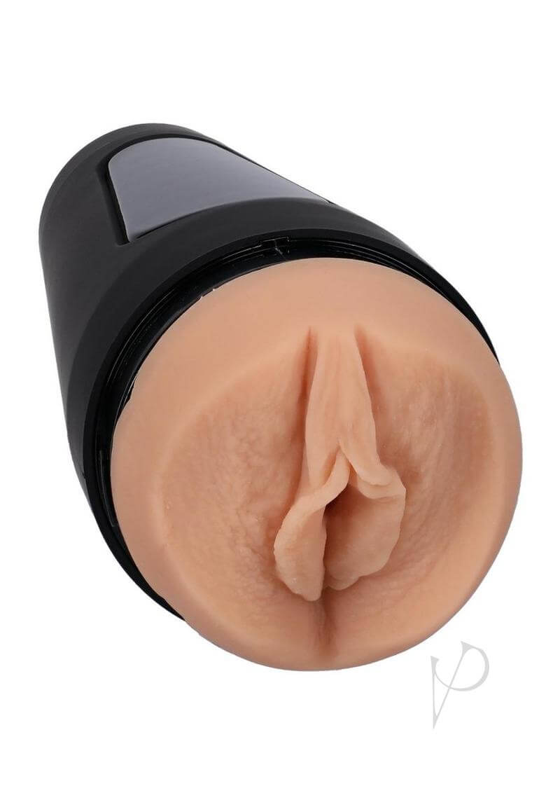Main Squeeze Allie Nicole ULTRASKYN stroker with realistic texture and hard outer case in vanilla color.