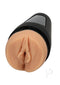Main Squeeze Leana Lovings ULTRASKYN stroker with realistic texture and hard outer case for lifelike pleasure.