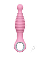 Rock Candy Sweet Cheeks Anal Vibrator Pink, soft silicone design for discreet anal pleasure.