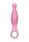 Rock Candy Sweet Cheeks Anal Vibrator Pink, soft silicone design for discreet anal pleasure.