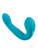Bodywand I.D Beckon Silicone Dual Stimulating Vibrator Teal, versatile design for dual stimulation and pleasure.