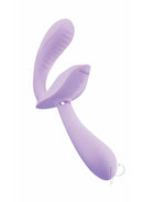 Bodywand I.D Petal Silicone Strapless Strap-On Lilac, designed for natural and intimate play with rhythmic pulsations.