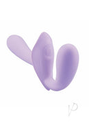 Bodywand I.D Petal Silicone Strapless Strap-On Lilac in lilac color, featuring a seamless and intimate design.