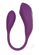 Blaze Triumph Rechargeable Silicone Dual Vibrator Purple showcasing dual motors and ergonomic design for pleasure.