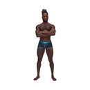 Male Power Casanova Uplift Short Black L featured on a muscular man, showcasing the stylish design and uplift pouch.