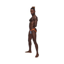 Male Power Casanova Uplift Jock Gray L/XL displayed on a model showcasing its sleek design and confident fit.