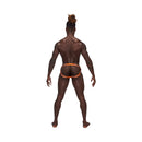 Male Power Casanova Uplift Jock Gray L/XL displayed from the back, highlighting the stylish uplift pouch and waistband.