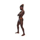 Male Power Casanova Uplift Thong Gray L/XL worn by a model showcasing a sleek side view.
