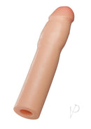 Performance Plus 1.5 Inch Silicone Penis Extender Vanilla for enhancing size and confidence in intimate moments.