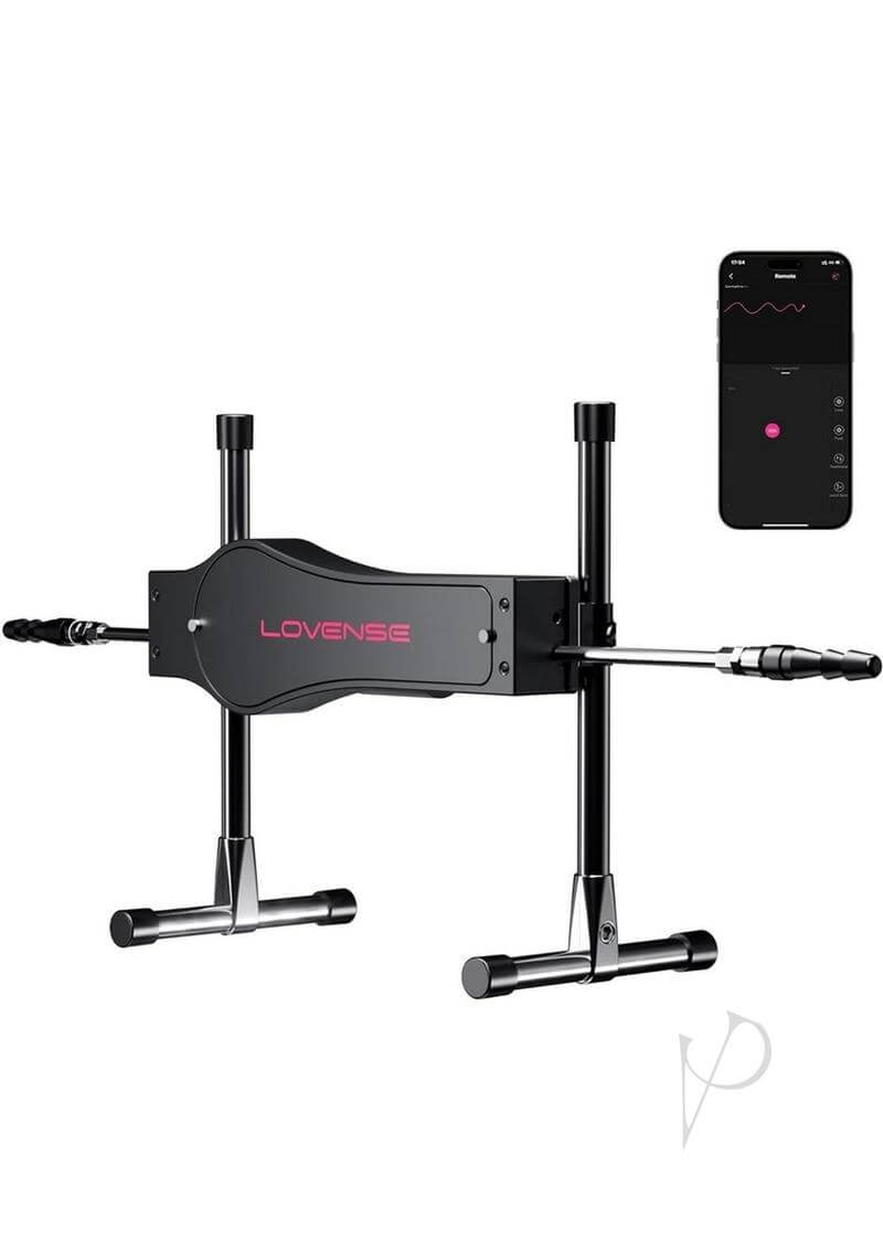 Lovense Bluetooth app-compatible sex machine with adjustable tilt and smartphone control for personalized pleasure.