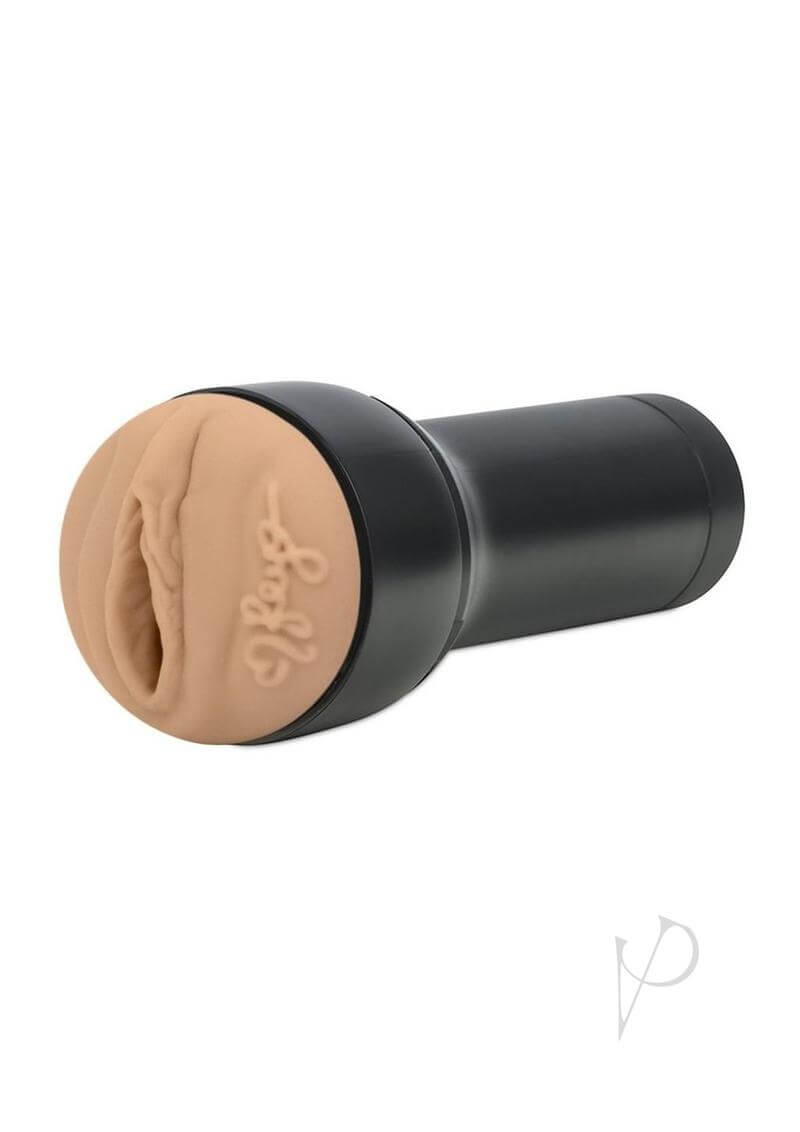 Kiiroo FeelReya Sunshine Stroker, black casing with lifelike texture, designed for immersive experiences with Keon Masturbator.