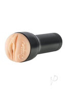 Feel Reagan Foxx Stroker from Kiiroo Stars Collection, black casing with realistic texture, designed for immersive experience.