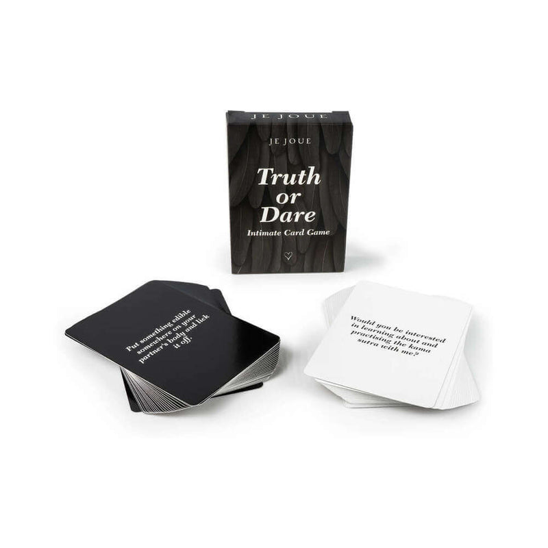 Je Joue The Naughty Collection 4 Piece Gift Set including Truth or Dare intimate card game for passionate exploration.