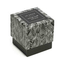 Je Joue Luxury Massage Candle Jasmine and Lily beautifully packaged in elegant leaf-patterned box.