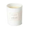 Je Joue Luxury Massage Candle Ylang Ylang and Mandarin in a white jar with label design.