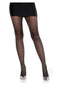 Spandex Sheer Lurex Tights Blk/slv Os-0
