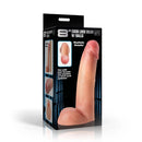 LoveBotz Cock Lock Realistic Dildo with Balls 8 inches packaging showcasing lifelike design and features.