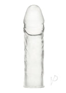Blue Line 6.25 Inch Realistic Penis Extension Clear for added length and lifelike sensation.