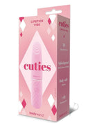 Bodywand Cuties Lipstick Rechargeable Silicone Bullet Pink packaging featuring a stylish lipstick vibe.