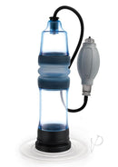 Zolo Aquapump Pro Silicone Penis Pump Black/Blue showcasing its unique design and features for enhanced performance.