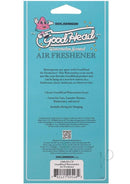 Goodhead Watermelon Scent Air Freshener packaging with instructions and features for refreshing spaces.