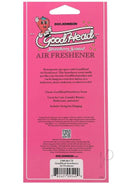Goodhead Strawberry Scent Air Freshener packaging, showcasing vibrant design and hanging string for versatile use.