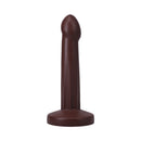 Tantus Pop Squirting Dildo Espresso in rich brown silicone for ejaculation play and versatile use.