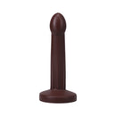 Tantus Pop Squirting Dildo Espresso in a sleek, rich espresso brown color, featuring a smooth non-phallic design.