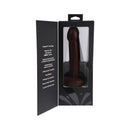Tantus Pop Squirting Dildo Espresso in packaging showcasing features like hypoallergenic silicone and squirting mechanism.