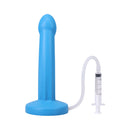Tantus Pop Squirting Dildo Lagoon with syringe for enhanced solo and partnered pleasure.