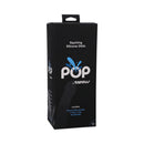Tantus Pop Squirting Dildo Lagoon packaging with details on included items and features.