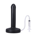 Tantus Pop Slim Squirting Silicone Dildo Midnight Black - Image 4