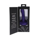 Tantus Pop Slim Squirting Dildo Indiglow in packaging showcasing its sleek design and features.