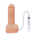 Tantus Pop N' Play Squirting Packer Cream with tubing and syringe for versatile packing and play.