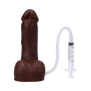 Tantus Pop N' Play Squirting Packer Espresso with squirting feature for versatile use.