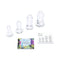 b-Vibe 4 Piece Anal Dilators Glass Plug Set featuring four glass plugs and a guide to anal play.