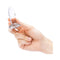 b-Vibe 4 Piece Anal Dilators Glass Plug Set in hand, showcasing elegant design and premium glass material.