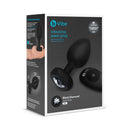 b-Vibe Remote-Controlled Anal Plug XX-Large packaging with jewel base and remote control.