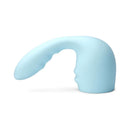 Le Wand Flexi Posable Silicone Attachment in soft blue silicone, designed for versatile stimulation and comfort.