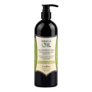 Miracle Oil Tea Tree Shave Cream 16 Oz bottle with pump for nourishing and soothing shaving experience.