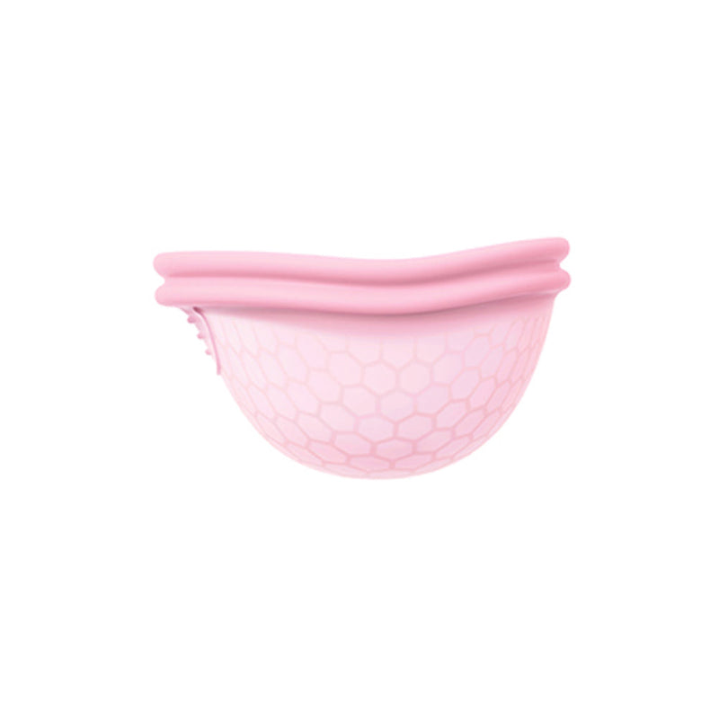 INTIMINA Ziggy Cup 2 Flat Fit Menstrual Cup Size A in pink medical-grade silicone with a flat-fit design.
