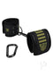 Fort Troff Tactical Wrist Cuffs in black with Velcro adjustability and soft Neoprene lining for comfort.