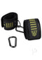 Fort Troff Tactical Ankle Cuffs in black, featuring Velcro Tech for adjustable, buckle-free bondage gear.