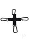 Fort Troff Tactical Hogtie in black with 4 steel D-rings for secure limb binding and stability.