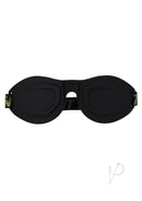 Fort Troff Black Ops Blindfold in sleek black design, featuring cup-shaped eye openings and flex-fit strap for comfort.