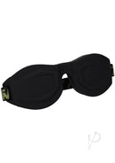 Fort Troff Black Ops Blindfold in black with cupped design for comfort and adjustable flex-fit strap.