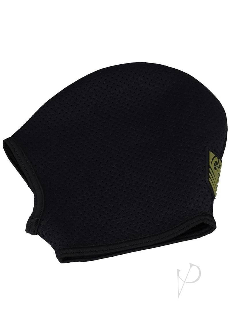 Fort Troff Black Ops Hood Regular Size made from breathable perforated neoprene for comfort and sensory play.