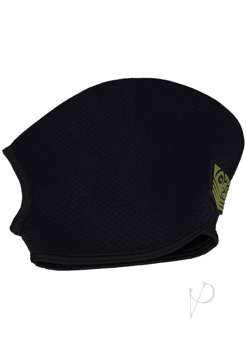 Fort Troff Black Ops Hood in black, large size, features perforated neoprene for breathability and comfort.