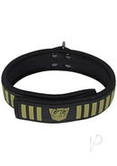 Fort Troff Tactical Collar in Black with Velcro, ultra-soft Neoprene for comfort and durability.