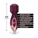 Zola Rechargeable Silicone Mini Wand features 7 vibrations, smooth silicone, and a compact design for ease of use.